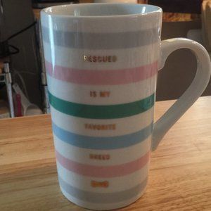 "Rescued is my Favorite Breed" Dog Lover's Cup